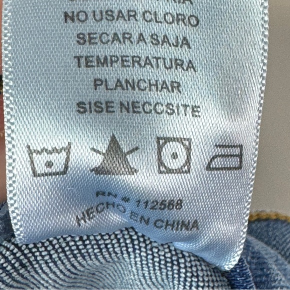 Ceros Women's Size 20 High Rise Coin Pocket Fringed Hem Distressed Denim Jeans - Picture 12 of 12